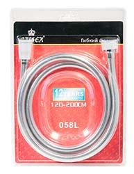 Шланг 0058 д/душа Kaiser 1,5 усиленный. Isiflex/Grey в блистере