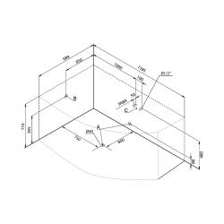 Акриловая ванна Aquanet Capri 160x100 L