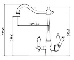 Смеситель KAISER Vincent 31844