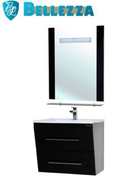 Мебель для ванной Bellezza Берта 90 подвесная черная