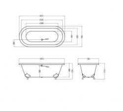 Ванна чугунная ELEGANSA 