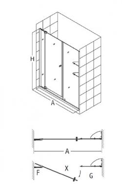 Душевая дверь RGW HO-07 110х195 стекло чистое