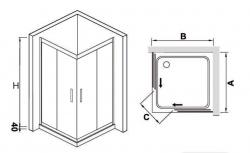 Душевой уголок RGW HO-31 100х100х195