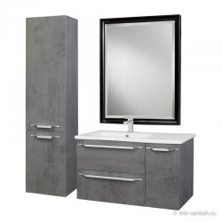 Тумба с раковиной Bellezza Луиджи 100 подвесная серая