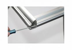 Душевая дверь Aquanet Alfa NAA6121 140, прозрачное стекло