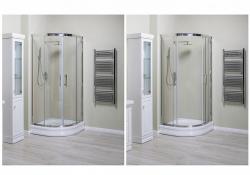 Душевой уголок Aquanet Delta NPE2142 100x100, R550, прозрачное стекло