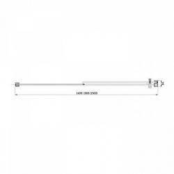 Душевая дверь Aquanet Delta NPE6121 150, прозрачное стекло