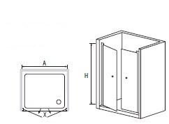 Душевая дверь RGW PA-04 120х185