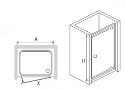 Душевая дверь RGW PA-05 90х185 стекло чистое