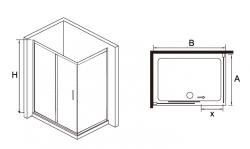 Душевой уголок RGW PA-45 100х90х185