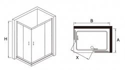 Душевой уголок RGW PA-45 100х80х185