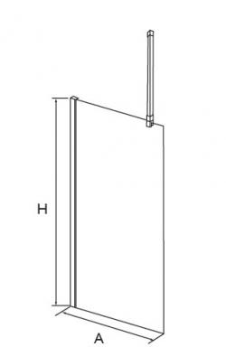 Душевая перегородка RGW WA-03 70х195 стекло чистое