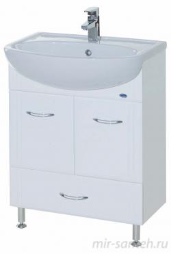 Тумба с раковиной Bellezza Уют 60 с нижним ящиком