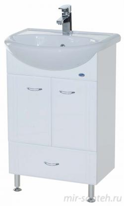 Тумба с раковиной Bellezza Уют 55 с нижним ящиком