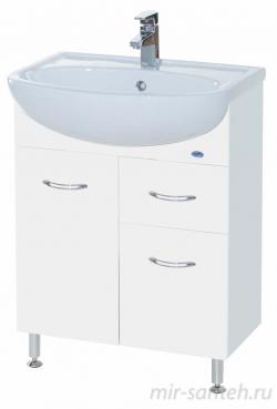 Тумба с раковиной Bellezza Уют 60 с 1 ящиком