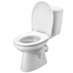 Унитаз-компакт Santek Анимо с сиденьем дюропласт, косой (под углом) выпуск