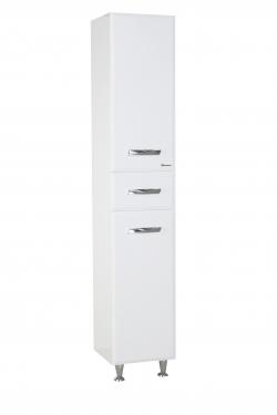 Пенал Bellezza Балтика 35 L с бельевой корзиной белый