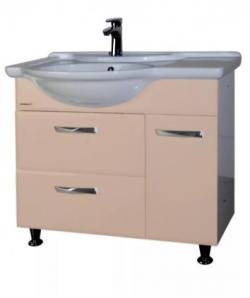 Тумба с раковиной Bellezza Балтика 90 L бежевая