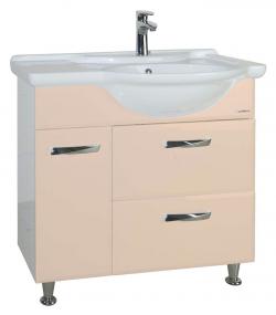 Тумба с раковиной Bellezza Балтика 90 R бежевая