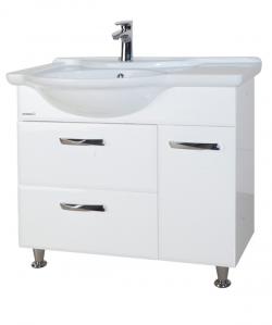 Тумба с раковиной Bellezza Балтика 90 R белая