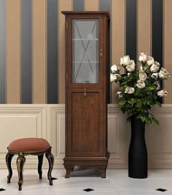 Пенал Opadiris БОРДЖИ 45 L орех с бельевой корзиной