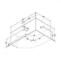 Акриловая ванна Aquanet Graciosa 150x90 R
