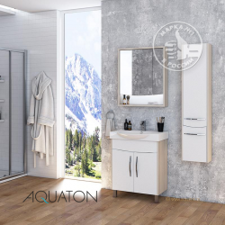 Тумба с раковиной Акватон ИНФИНИТИ 65 Н ясень коимбра