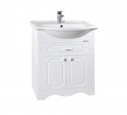 Мебель для ванной Bellezza Кантри 65 с 1 ящ. (патина серебро)