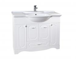 Тумба с раковиной Bellezza Кантри 105 (патина серебро)