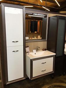 Мебель для ванной Opadiris КАРАТ 80 серебряная патина