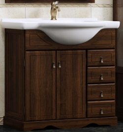 Мебель для ванной Opadiris КЛИО 80 орех антикварный