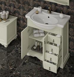 Тумба с раковиной Opadiris КЛИО 70 слоновая кость