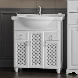 Мебель для ванной Opadiris ТИБЕТ 80 белый с решеткой