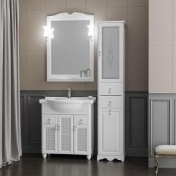 Мебель для ванной Opadiris ТИБЕТ 80 белый с решеткой