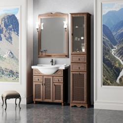 Мебель для ванной Opadiris ТИБЕТ 80 орех антикварный с решеткой