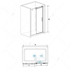 Душевая дверь RGW TO-15 120х200