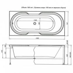 Акриловая ванна Aquanet Valencia 170x75