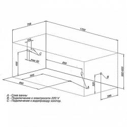 Акриловая ванна Aquanet Valencia 170x80